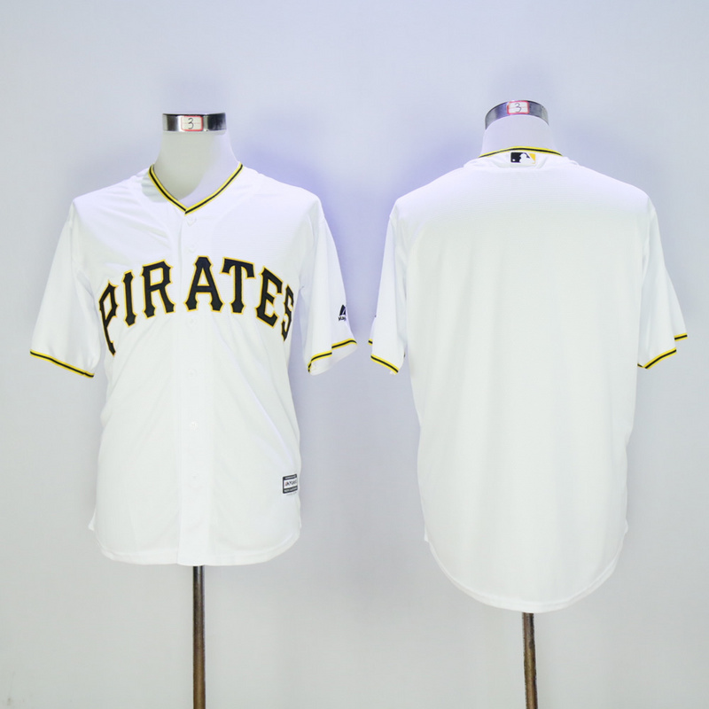 Men Pittsburgh Pirates Blank White Game MLB Jerseys